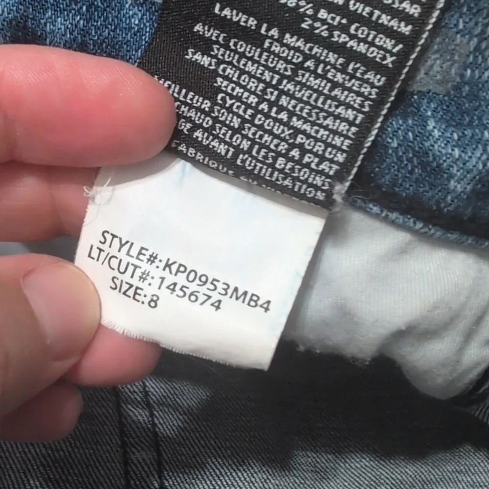 Kut From The Kloth High Rise Straight Leg Jeans Size 8 Medium Wash - Picture 10 of 12